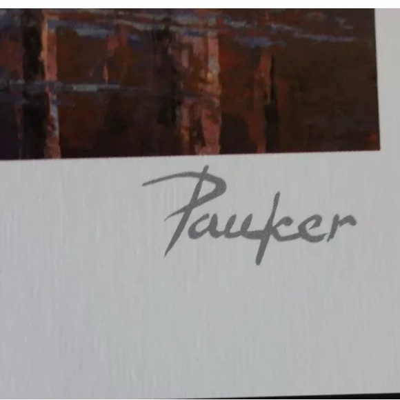 Alex Pauker Vintage 2002 “Reflections” Seriolithograph New Print - Picture 5 of 6